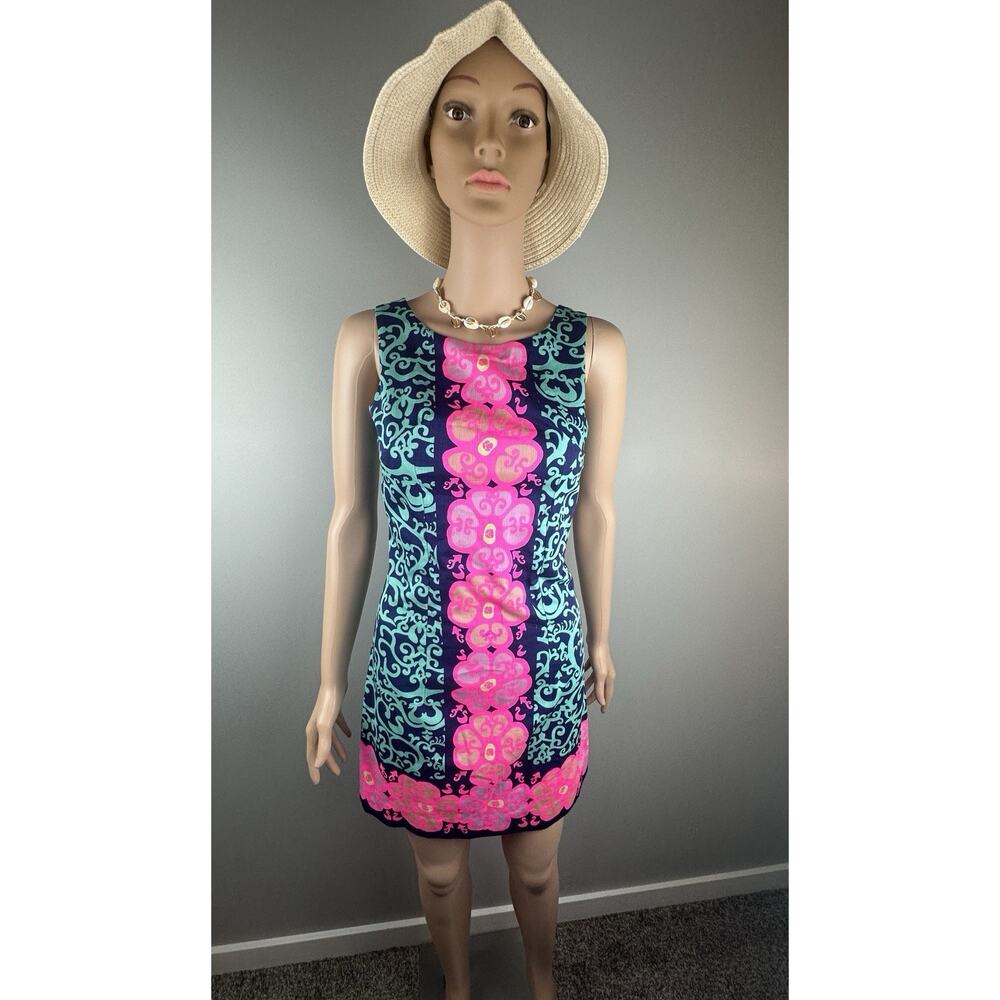 Lilly Pulitzer Fountain Hopping Engineered Shift Dress Women’s Small